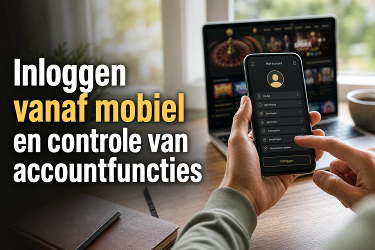 Inloggen vanaf mobiel en controle van accountfuncties