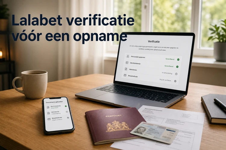 Lalabet verificatie vóór een opname